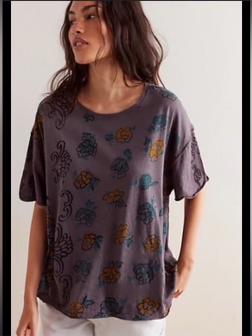 Free people we the free Nina Boheme printed tee